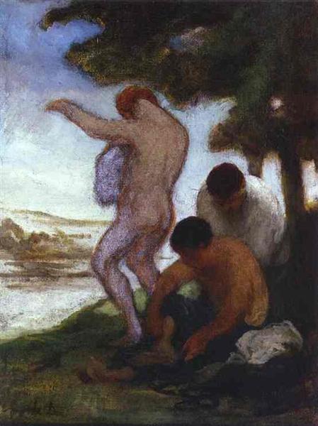 Bathers, c.1852 - c.1853 - 奥诺雷·杜米埃