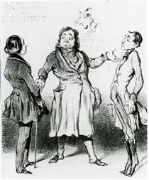 Robert Macaire Bureau of Military Replacements - Honore Daumier
