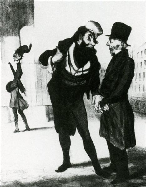 Robert Macaire Business Men, 1836 - Оноре Дом'є