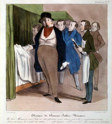The clinic of Doctor Macaire - Honore Daumier