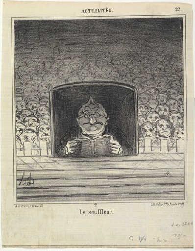 Thiers. The Prompter, 1870 - Honoré Daumier