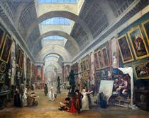 Projet d'aménagement de la Grande Galerie du Louvre - Hubert Robert
