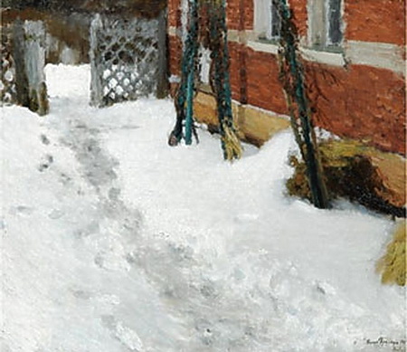 House Corner in Winter, 1904 - Igor Grabar