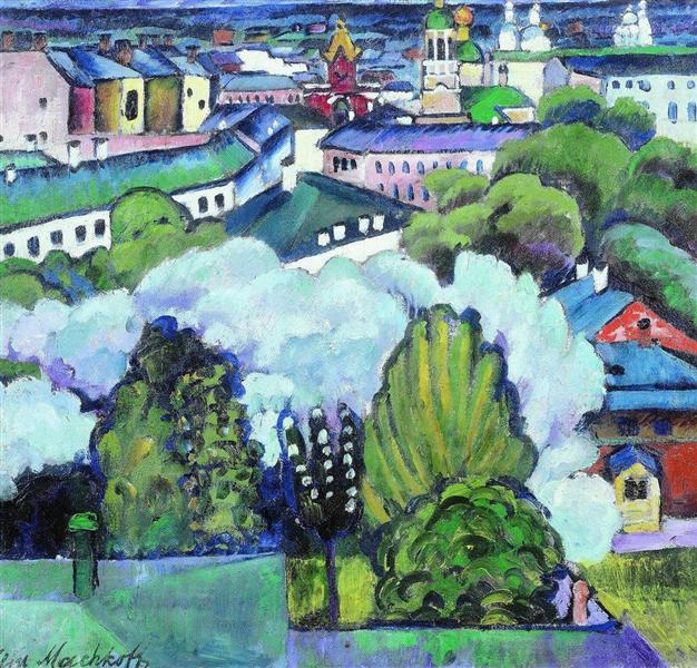 Городской пейзаж, 1911 - Илья Машков