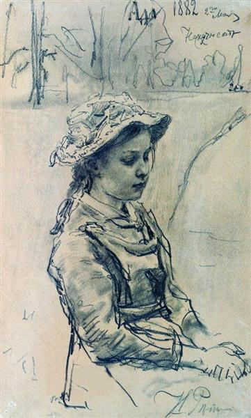 Ada girl, 1882 - Ilia Répine