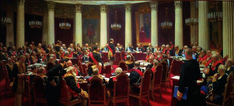 Session protocolaire du Conseil d’État, 1903 - Ilia Répine