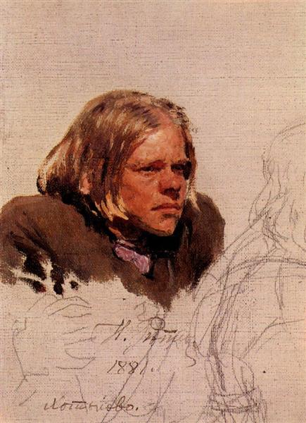 Head of hunchback, 1881 - Ilya Repin