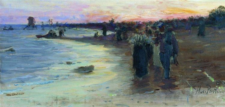 On the shore of the Gulf of Finland, 1903 - Iliá Repin
