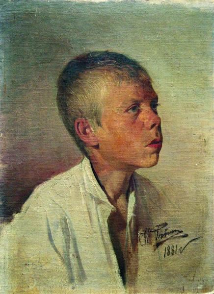Portrait of a Boy, 1881 - Ilja Jefimowitsch Repin