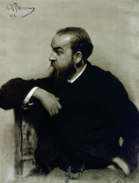 Portrait of the artist R. S. Levitsky, 1878 - Ilia Répine