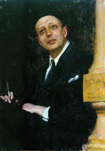 Portrait of the Poet Voinov - Ilja Jefimowitsch Repin