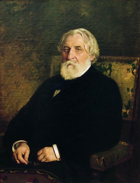 Portrait of writer Ivan Sergeyevich Turgenev, 1874 - Ilya Yefimovich Repin