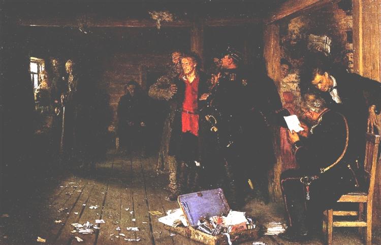 Putting a Propagandist Under Arrest, 1880 - 1892 - Ilya Repin