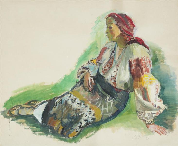 Woman from Muscel, 1935 - Иосиф Исер