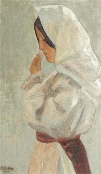 Peasant Woman, 1909 - Ипполит Струмбеску