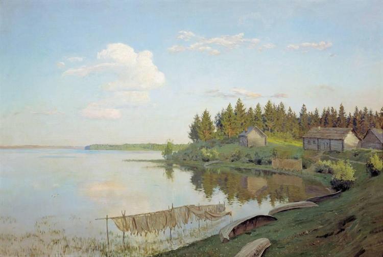 At the lake (Tver region), 1893 - Isaak Iljitsch Lewitan