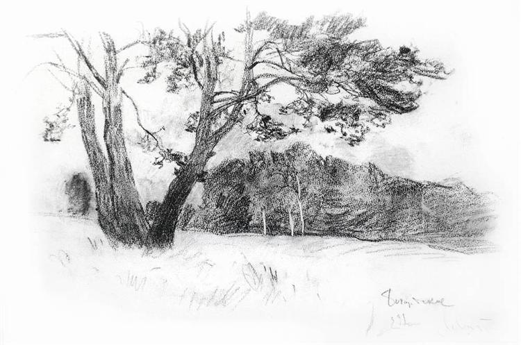 Edge of forest, 1891 - 艾萨克·伊里奇·列维坦