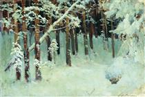 Forest in the winter - Isaak Iljitsch Lewitan