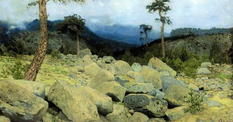 In the Crimea Mountains, 1886 - 艾萨克·伊里奇·列维坦