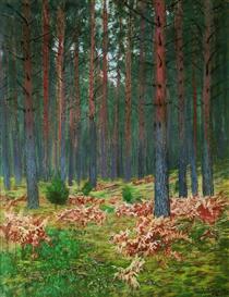 Landscape with ferns - Isaak Iljitsch Lewitan