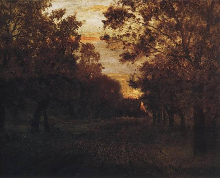 Road in a Wood, 1881 - Isaak Iljitsch Lewitan