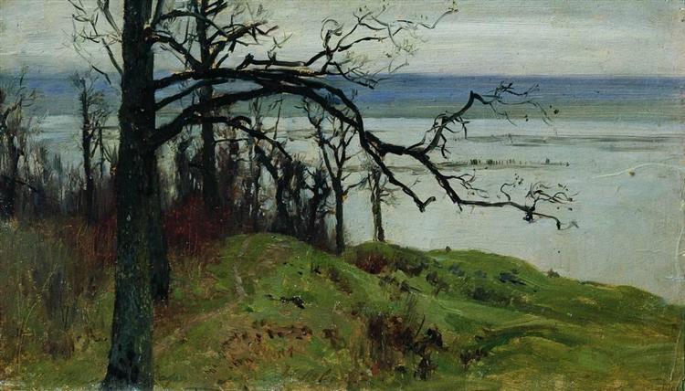 View of Volga from the high bank, 1887 - Isaak Iljitsch Lewitan
