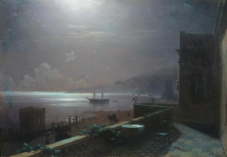 Moonlight in Feodosia, 1880 - Iván Aivazovski