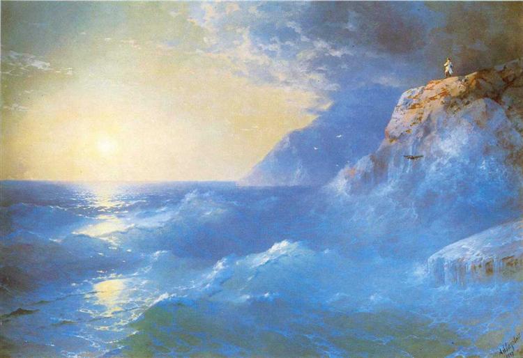 Napoleon on island of St. Helen, 1897 - 伊凡·艾瓦佐夫斯基
