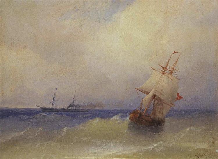 Sea, 1867 - 伊凡·艾瓦佐夫斯基