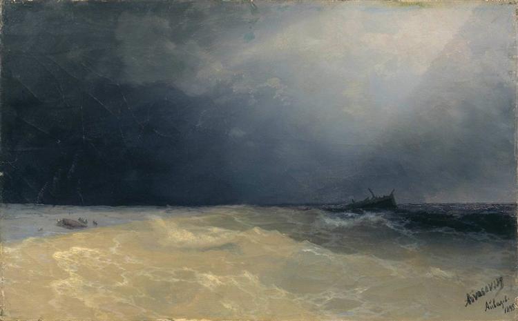 Sea, 1895 - Iván Aivazovski