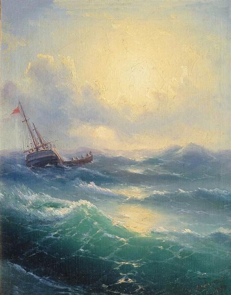 Sea, 1898 - Iván Aivazovski