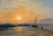 Sunset at Sea - Iwan Konstantinowitsch Aiwasowski