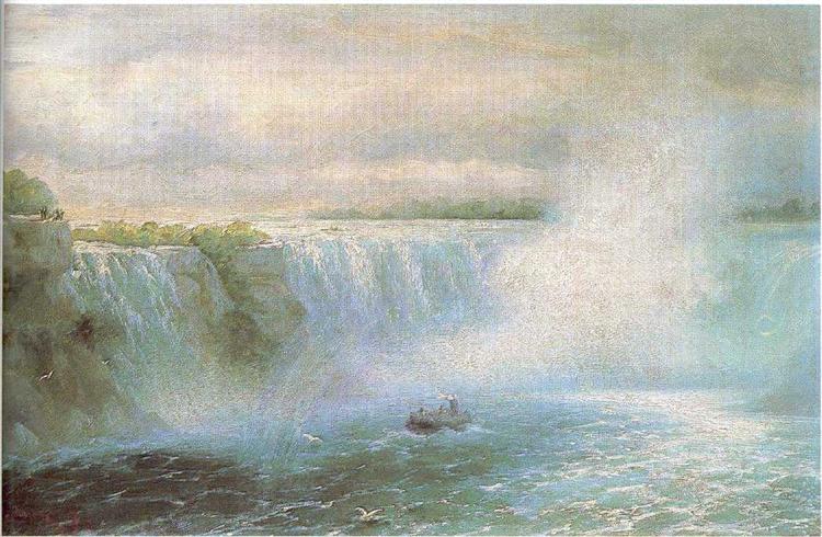 The Niagara waterfall, 1894 - 伊凡·艾瓦佐夫斯基