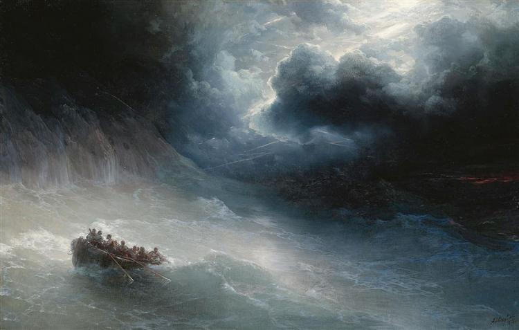 The Wrath Of The Seas, 1886 - Iwan Konstantinowitsch Aiwasowski
