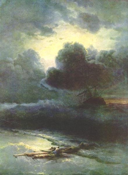 Thunderstorm, 1892 - Ivan Konstantinovich Aivazovskii