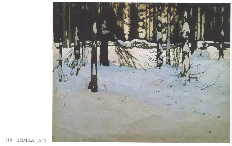 Winter, 1917 - Iván Bilibin