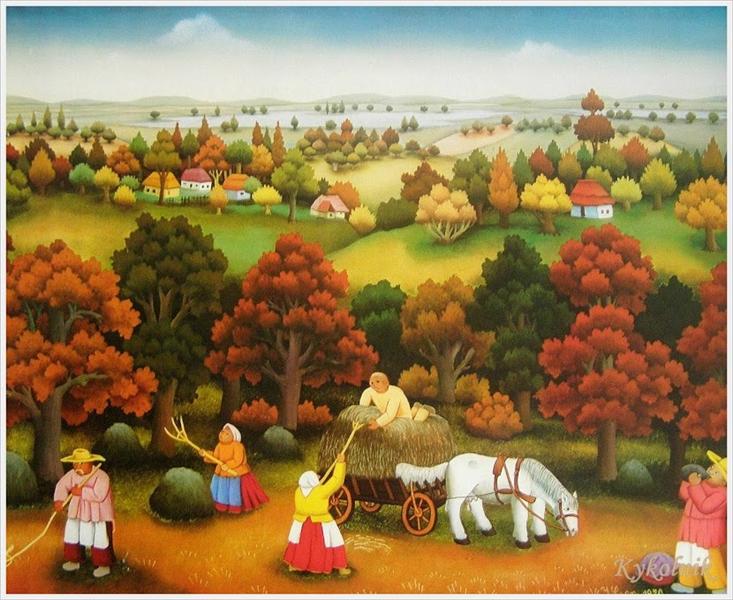 Hay gathering, 1970 - Иван Генералич