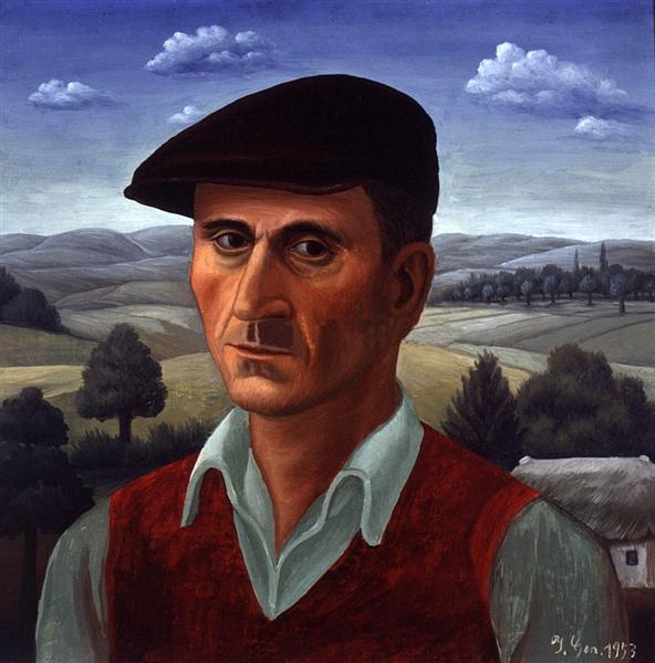 Self-Portrait, 1953 - Іван Генералич