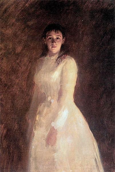 Portrait of a Woman, c.1880 - 伊凡·克拉姆斯柯依