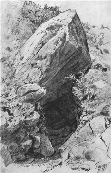 Cave in caves & volcanoes, 1879 - 伊凡·伊凡諾維奇·希施金
