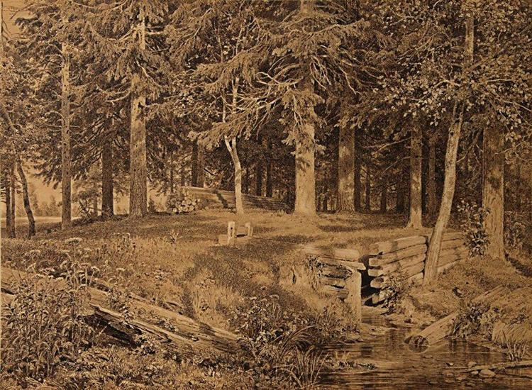 Опушка леса (Еловый лес), 1890 - Иван Шишкин