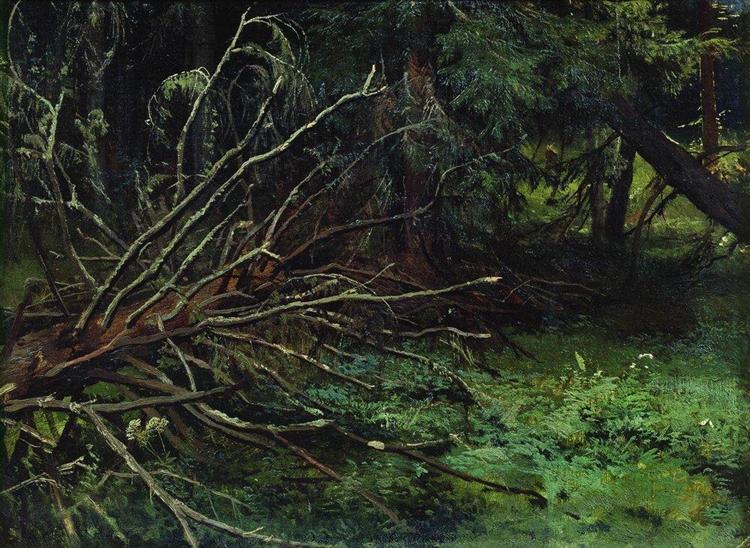 In the fir forest - Ivan Shishkin