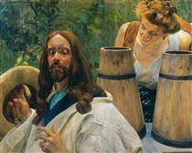 Christ and Samaritan Woman - Jacek Malczewski