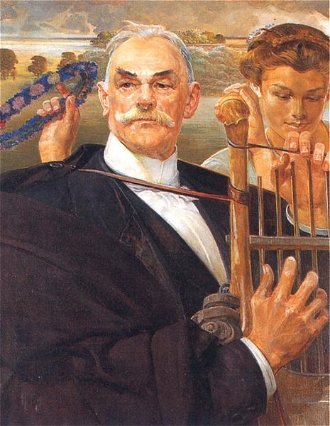 Portrait of Władysław Żeleński, 1908 - Jacek Malczewski