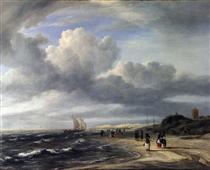 The Shore at Egmond-an-Zee - Jacob van Ruisdael