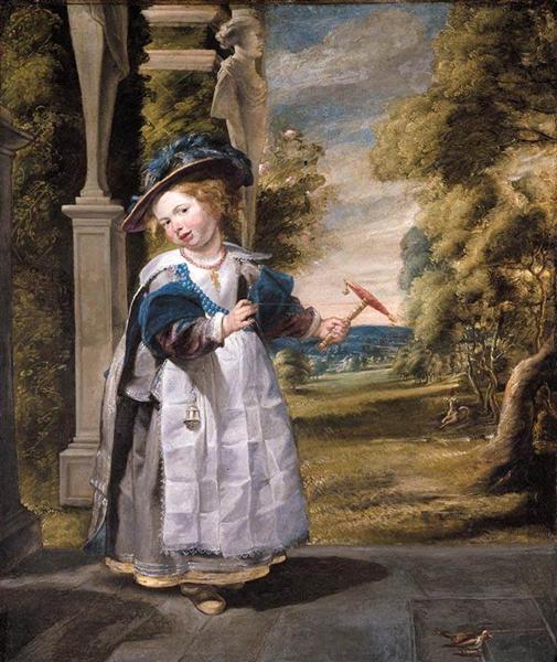 Portrait of the Painter's Daughter Anna Catharina Oil on canvas, c.1635 - Якоб Йорданс