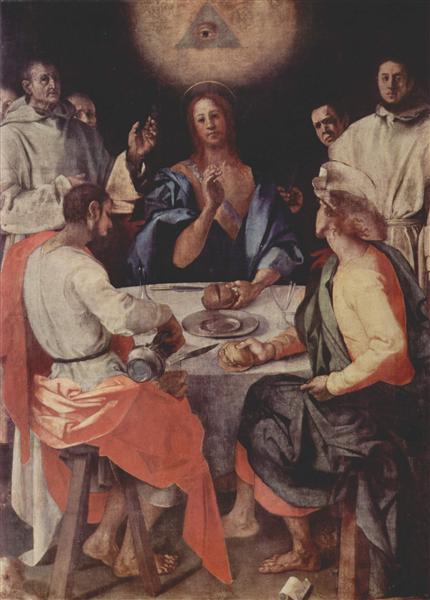 Last Supper at Emmaus, 1525 - Джакопо Понтормо