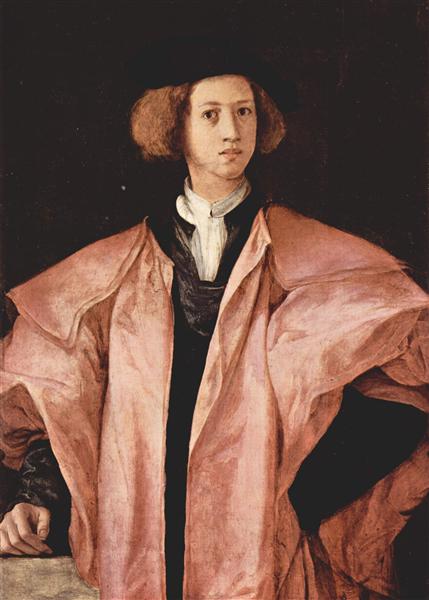 Portrait of a Young Man (Alessandro de Medici ), c.1526 - 蓬托莫
