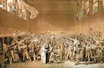Клятва в Зале для игры в мяч, 20 июня 1789 - Жак Луи Давид