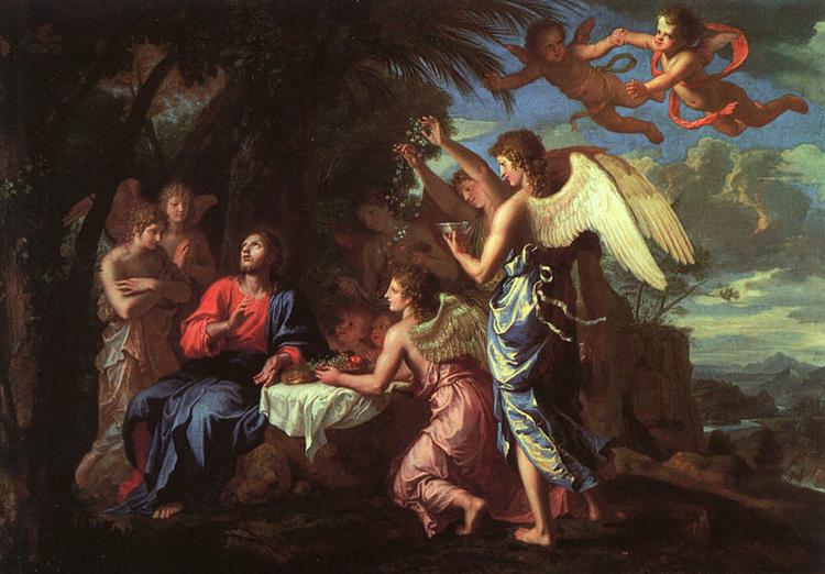 Christ Served by the Angels, c.1650 - Jacques Stella